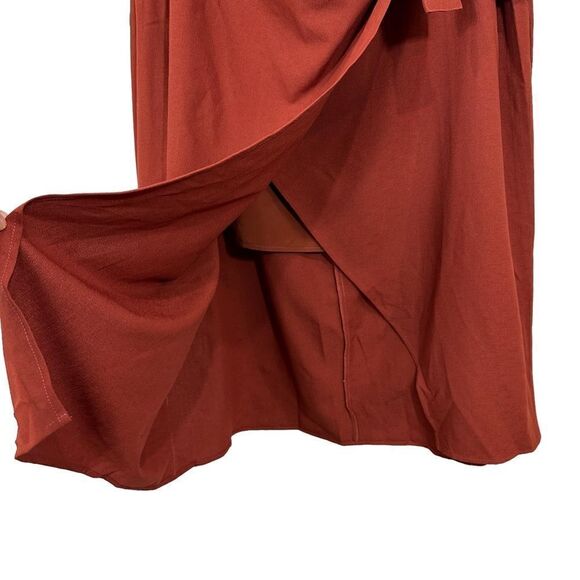 NWT Side Faux Wrap Cinnamon Fall Midi Skirt, 1XL - Picture 4 of 10